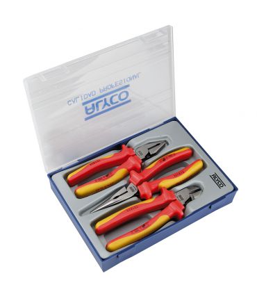 Set 3 pinces isolées haute puis. c/plast ALYCO 101862