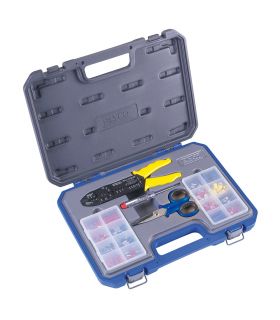 Set 147 pièces pour bornes+ciseaux+testeur ALYCO 108006