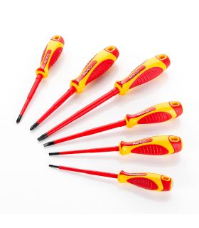 Set de 6 tournevis isolés boîte en carton ALYCO 119330