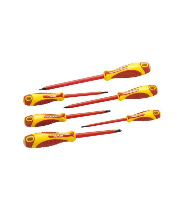 Set de 6 tournevis isolés boîte en carton ALYCO 119330