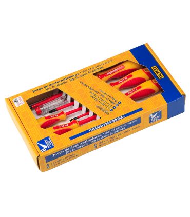 Set 8 tournevis isolés avec carton ALYCO 119341