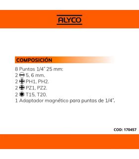 Set 9 porte-embouts et embouts alyco orange ALYCO 170457