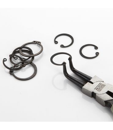 Pince seeger int. mâchoire courbe 180 mm alyco orange ALYCO 170588