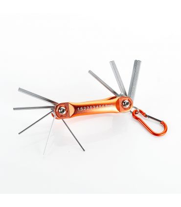 Set de 8 clés allen avec cadre en métal alyco orange ALYCO 170605