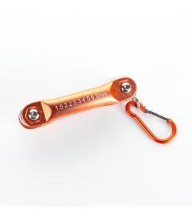 Set de 8 clés allen avec cadre en métal alyco orange ALYCO 170605