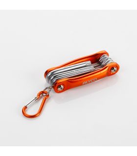 Set de 8 clés torx avec cadre en métal alyco orange ALYCO 170617