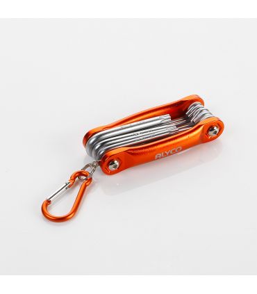 Set de 8 clés torx avec cadre en métal alyco orange ALYCO 170617