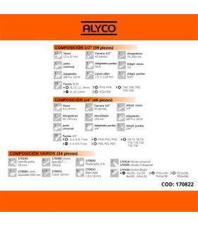 Mallette aluminium alyco orange avec 120 outils ALYCO 170822