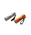 Lampe de poche tubulaire en aluminium à 9 led alyco orange ALYCO 170955