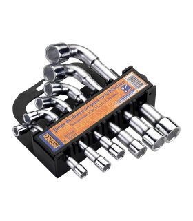 Set de 6 clés à pipe supp. plast. ALYCO 175030