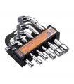 Set de 6 clés à pipe supp. plast. ALYCO 175030