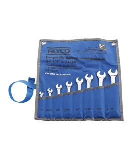 Set de 8 clés mixtes pouces ALYCO 190140