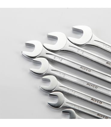 Set de 8 clés mixtes pouces ALYCO 190140