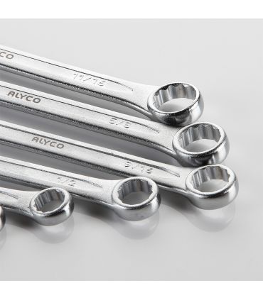 Set de 8 clés mixtes pouces ALYCO 190140