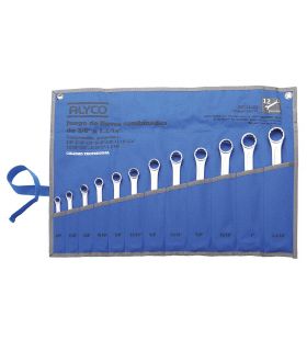 Set de 12 clés mixtes pouces ALYCO 190145