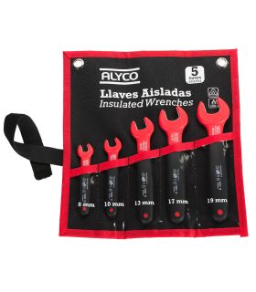 Set de 5 clés fixes vde b/nylon ALYCO 190180