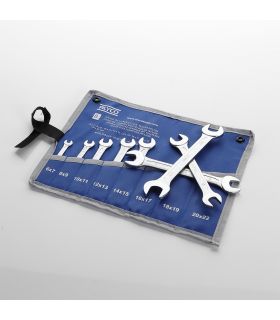 Set de 8 clés fixes 6x7-20x22 b/nylon ALYCO 191081