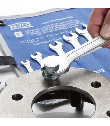 Set de 8 clés fixes 6x7-20x22 b/nylon ALYCO 191081