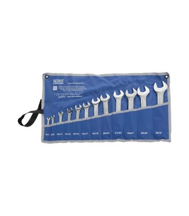 Set de 12 clés fixes 6x7-30x32 b/nylon ALYCO 191086