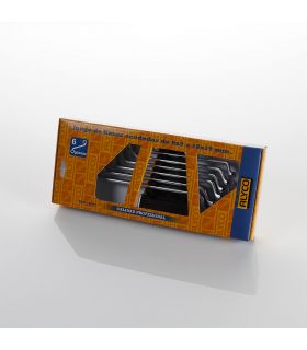 Set de 6 clés angulaires 6x7-18x19 b/carton ALYCO 191182