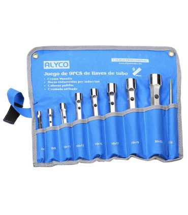 Set 9 clés à tube forgées 6x7-20x22 ALYCO 191470
