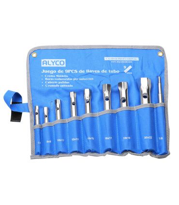 Set 8 clé douille estampées 6x7-20x22 ALYCO 191570