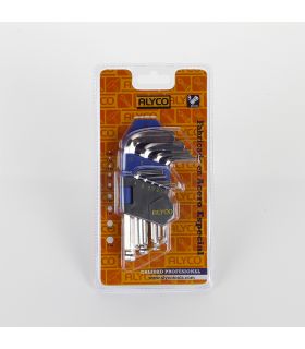 Set 9 clés allen boule s/plast. 1,5-10 mm ALYCO 193140