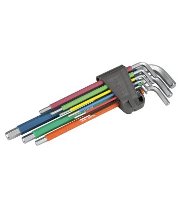 Set 9 clés allen hexag. multicolore ALYCO 193144