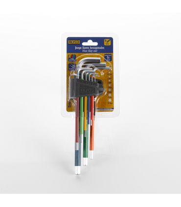 Set 9 clés allen hexag. multicolore ALYCO 193144
