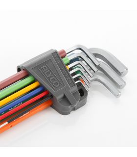 Set 9 clés allen hexag. multicolore ALYCO 193144