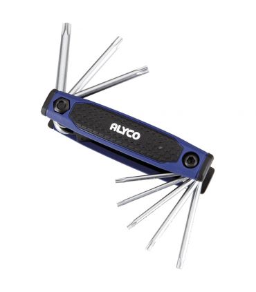 Set 8 clés angulaires torx inv t9-t40 ALYCO 193283