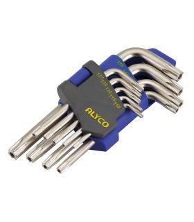 Set 9 clés angulaires torx inv t10-t50 ALYCO 193290