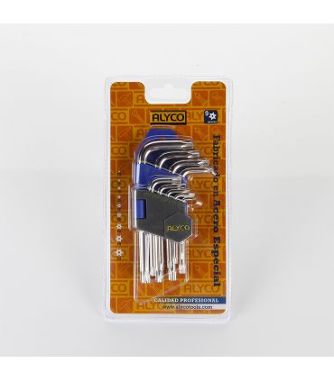 Set 9 clés angulaires torx inv t10-t50 ALYCO 193290