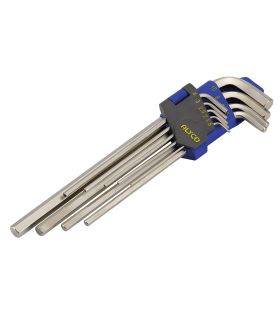 Set 9 clés angulaires allen s/longue ALYCO 193970
