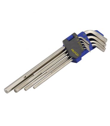 Set 9 clés angulaires allen s/longue ALYCO 193970