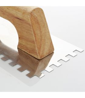 Truelle crénelée 280x120 (8x8) m.bois ALYCO 195786