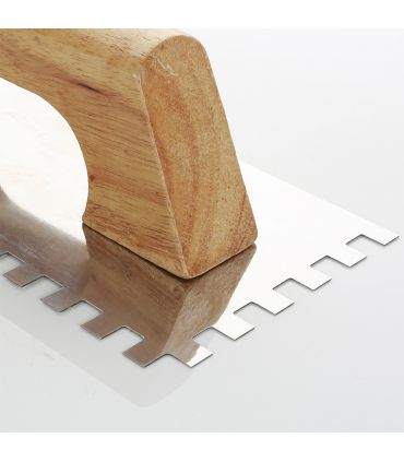 Truelle crénelée 280x120 (8x8) m.bois ALYCO 195786