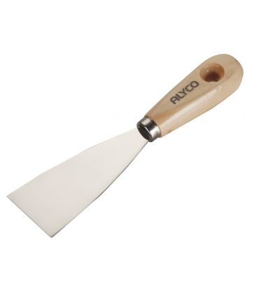 Spatule flexible acier au carbone 85 mm manche bois alyco ALYCO 196385