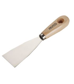 Spatule flexible acier au carbone 100 mm manche bois alyco ALYCO 196390