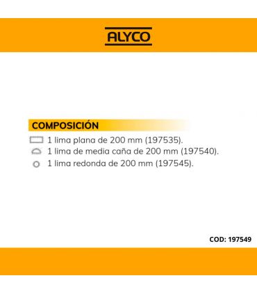 Set de 3 râpes en b/nylon ALYCO 197549