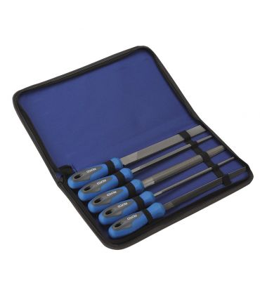 Set de 5 limes d/large 200 mm b/nylon ALYCO 197554