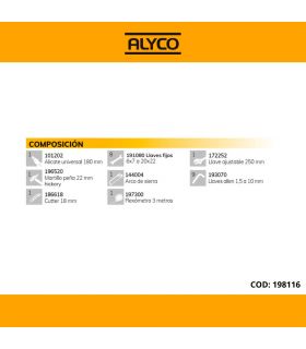 Mallette aluminium 30 pièces + housse ALYCO 198116