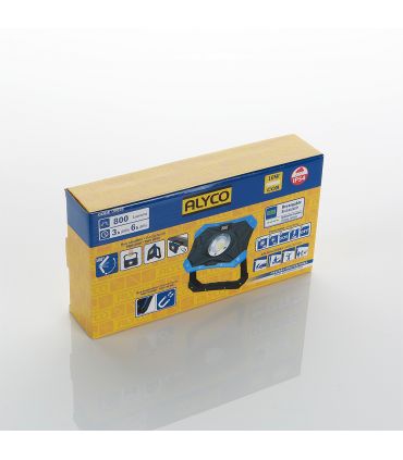 Projecteur avec batterie rechargeable et poignée magnétique 10w cob ip54 alyco ALYCO 199220