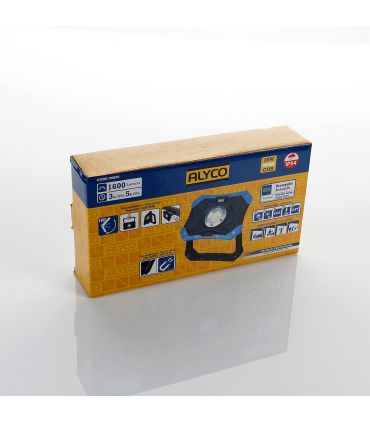 Projecteur avec batterie rechargeable et poignée magnétique 20w cob ip54 alyco ALYCO 199222