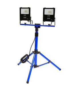 Trépied en aluminium avec deux projecteurs 20w smd ip65 alyco ALYCO 199228