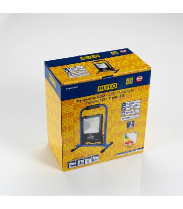 Projecteur extra plat inclinable support métallique 30w smd ip65 alyco ALYCO 199230