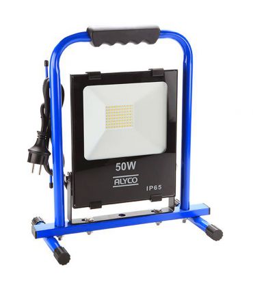Projecteur extra plat inclinable support métallique 50w smd ip65 alyco ALYCO 199235