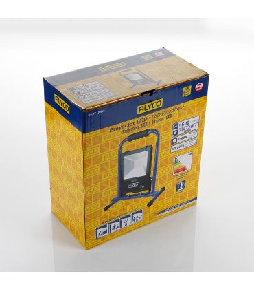 Projecteur extra plat inclinable support métallique 50w smd ip65 alyco ALYCO 199235