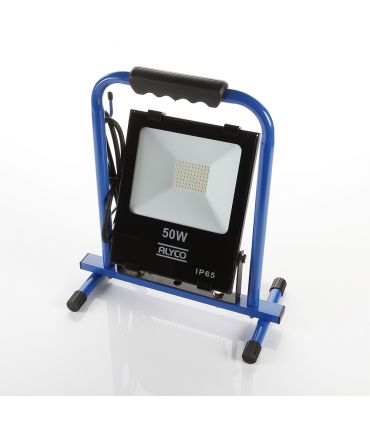 Projecteur extra plat inclinable support métallique 50w smd ip65 alyco ALYCO 199235