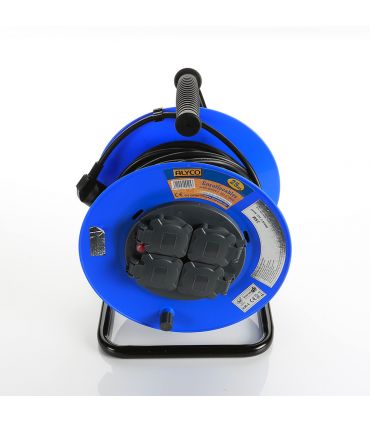 Enrouleur de câble avec caches de sécurité 25 mètres câble 3x1,5 ip40 alyco ALYCO 199405